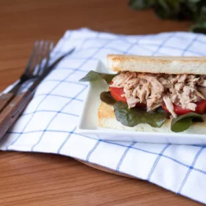 tuna green oak bread sandwich