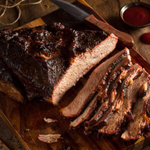 smoked barbecue beef brisket