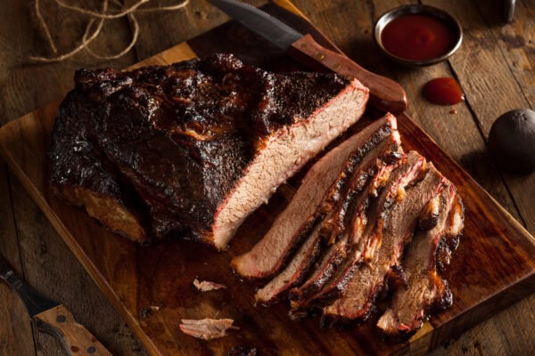 smoked barbecue beef brisket