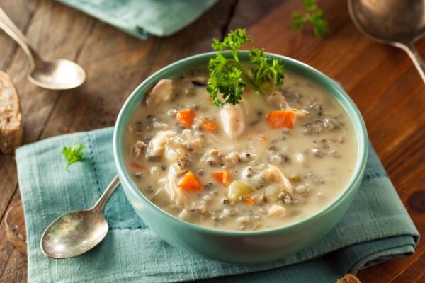 wild rice and chicken