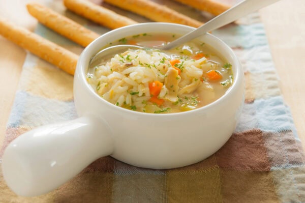 chicken rice soup